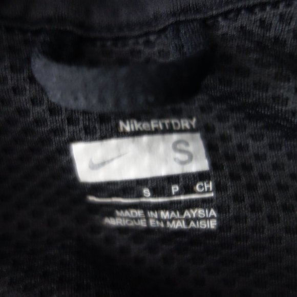 Nike FIT Dry Black 100% Polyester Made in Malaysia Track Suit Size S - Picture 3 of 16